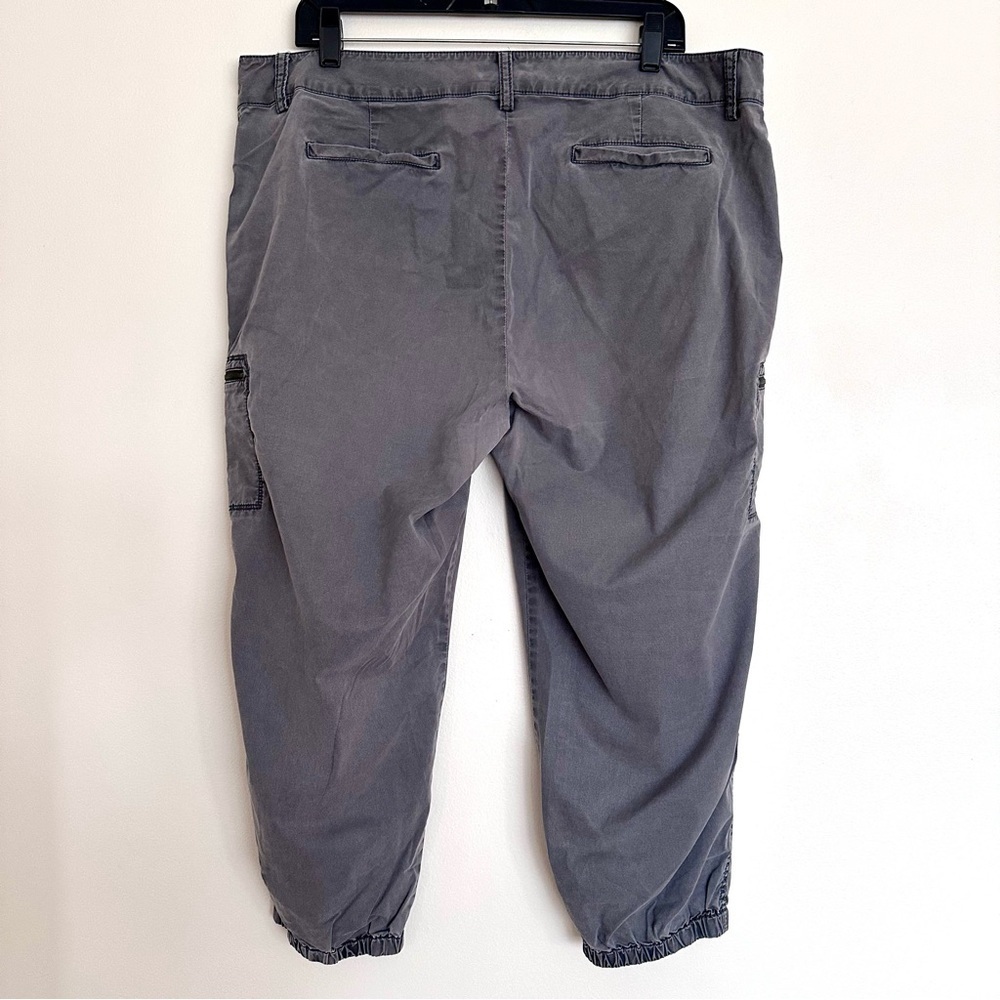 Eileen Fisher Charcoal Gray Utility Cargo Jogger Trousers Size XL - Picture 6 of 8